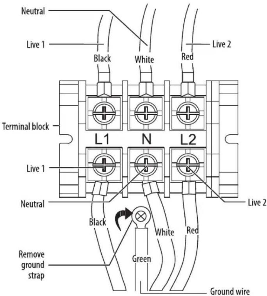 Cosmo COS-DFRL486GK - Four Conductor Wire Connection to Range - 1