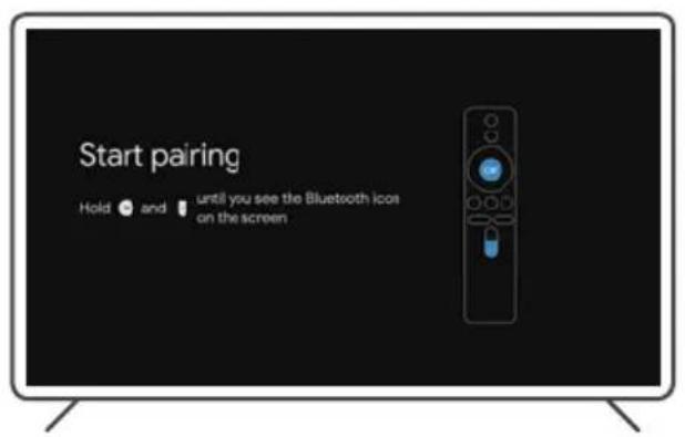 Start pairing Hold and until you see the Bluetooth icon on the screen