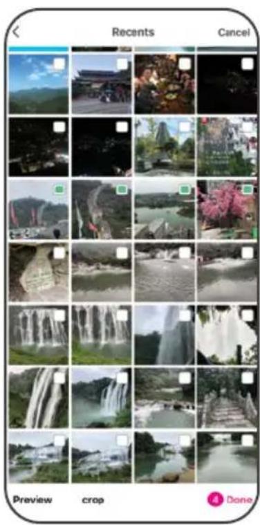 Recents Cancel Preview crop Done