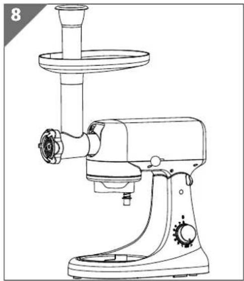 MEDION MD 16580 - Equipping the mincer for mincing - 2