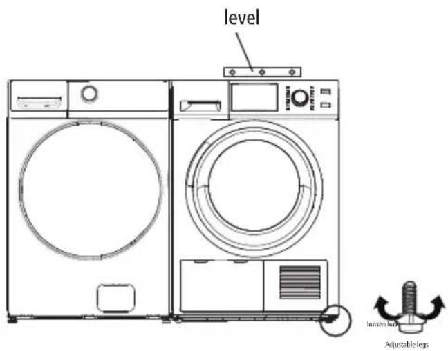 level Leased leg Adjustable legs