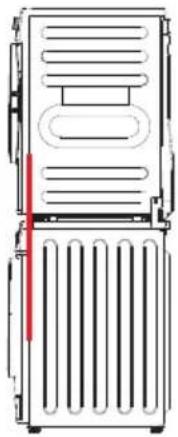 Summit LD2444 - Method for stacking clothes dryer and washing machine - 1
