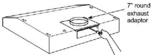 7" round exhaust adaptor