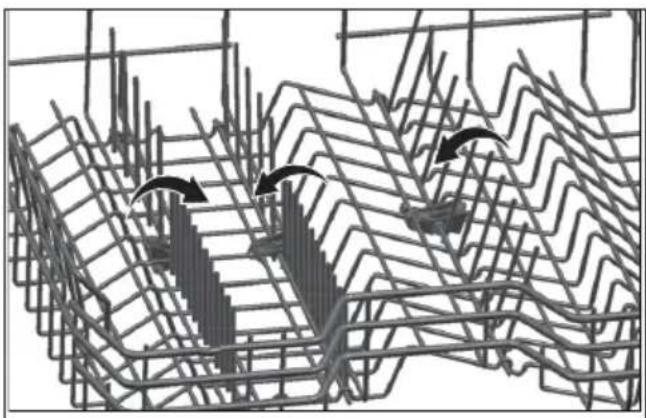 Summit DW2435SSADA - COLLAPSIBLE UPPER BASKET WIRES - 1