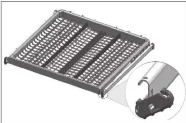 Summit DW2435SSADA - CEILING CUTLERY BASKET - 1