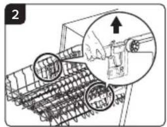 Technika TDX7SS-7 - Adjusting the upper basket - 2