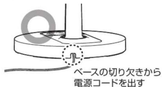 Yamazen YKLCX-GHD301 - 扇風機を立てたり、設置するときの注意 - 1