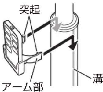 Yamazen YKLCX-GHD301 - リモコンを収納する - 1