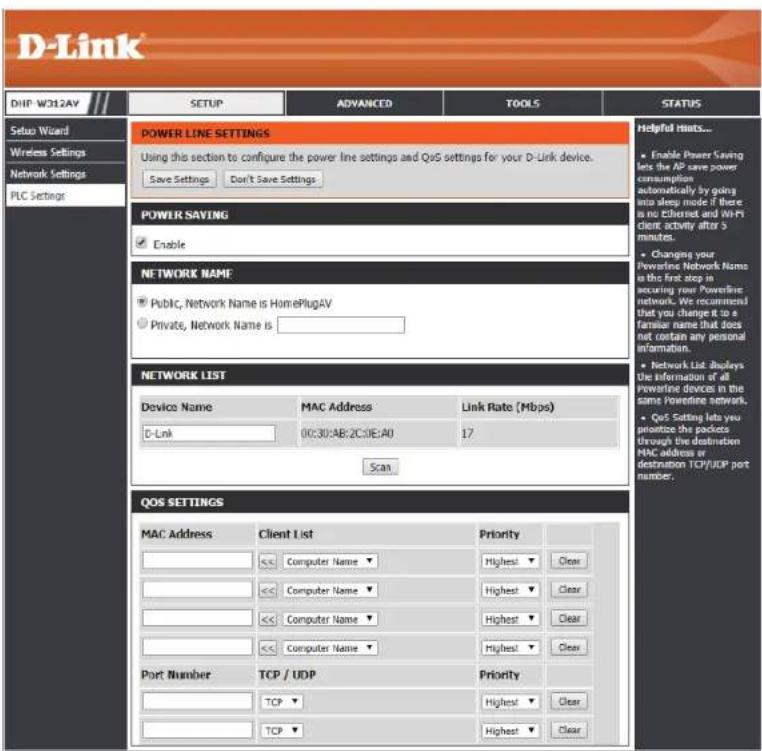D-LINK DHP-W313AV - PLC Settings - 1
