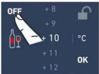 OFF + 8 + 9 + 10 + 11 + 12 °C OK