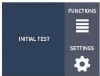 INITIAL TEST FUNCTIONS SETTINGS