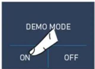 DEMO MODE ON OFF