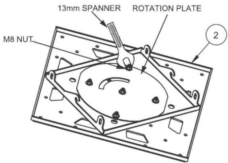 13mm SPANNER ROTATION PLATE M8 NUT 2