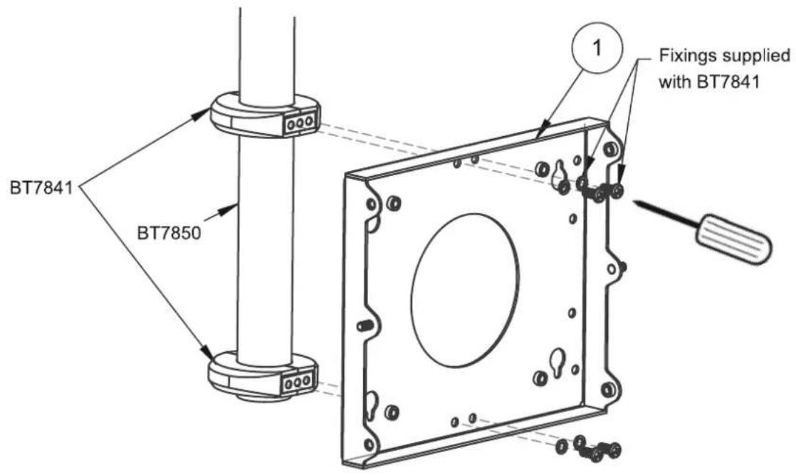 BT7841 BT7850 Fixings supplied with BT7841