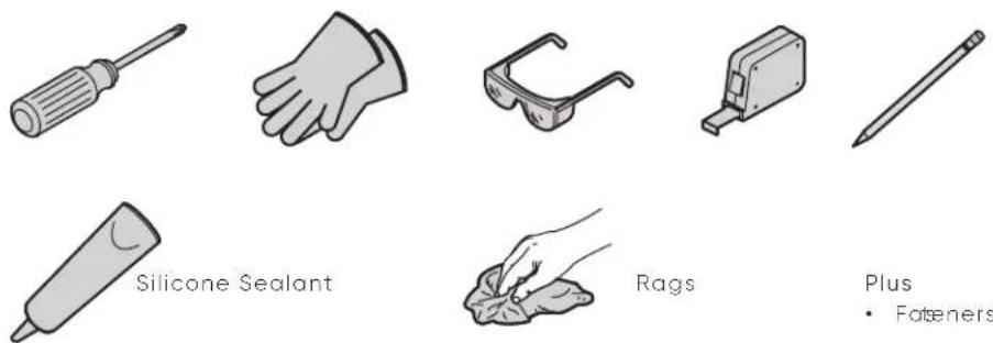 Whitehaus Fireclay WHUF3419 - Tools and Materials - 1