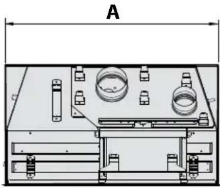 Escea DFS740 - A3 Product Dimensions - 1