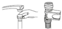 Euromaid GDW45S-2 - Connecting the water inlet hose - 1