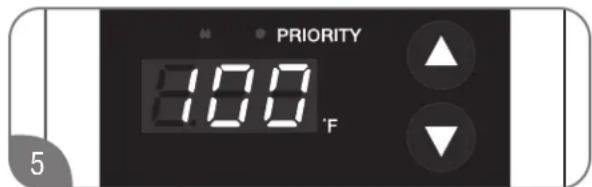 PRIORITY 10.0 °F 5