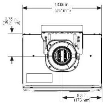 3.75 in. (95.2 mm) 13.66 in. (347 mm) 6.8 in. (173 mm)