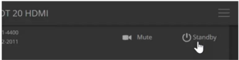 DT 20 HDMI 1-4400 2-2011 Mute Standby