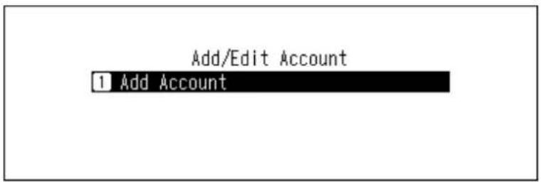 Add/Edit Account 1 Add Account