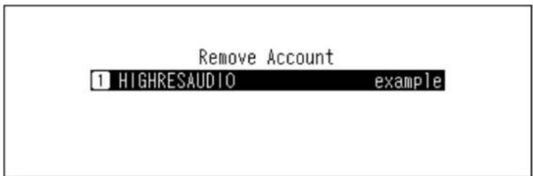 Remove Account 1 HIGHRESAUDIO example