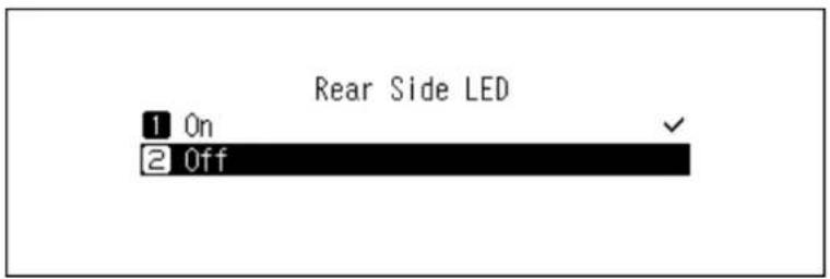 Rear Side LED 1 On 2 Off