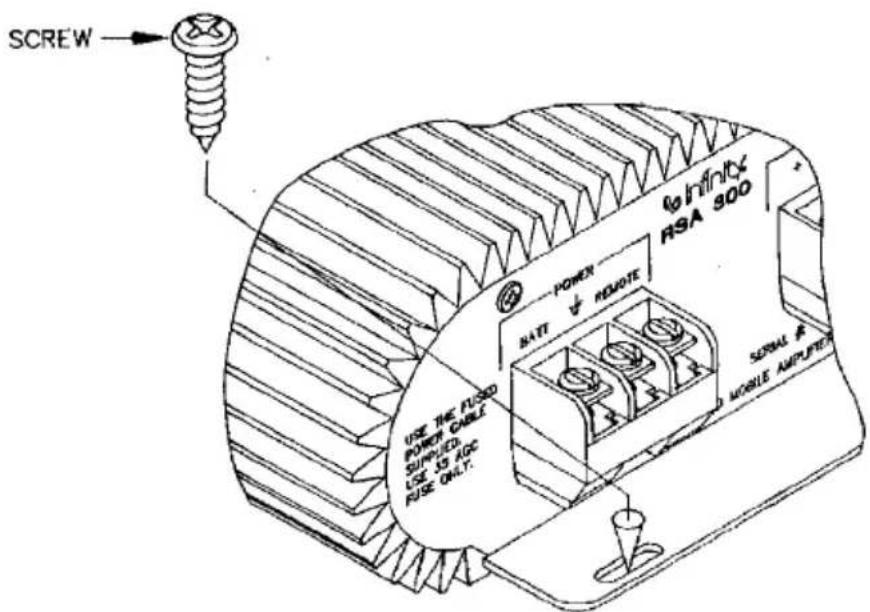 INFINITY Reference RSA 120 - MOUNTING THE AMPLIFIER: - 4