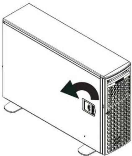 Supermicro SuperWorkstation 5049A-TR - Removing the Side Cover - 1