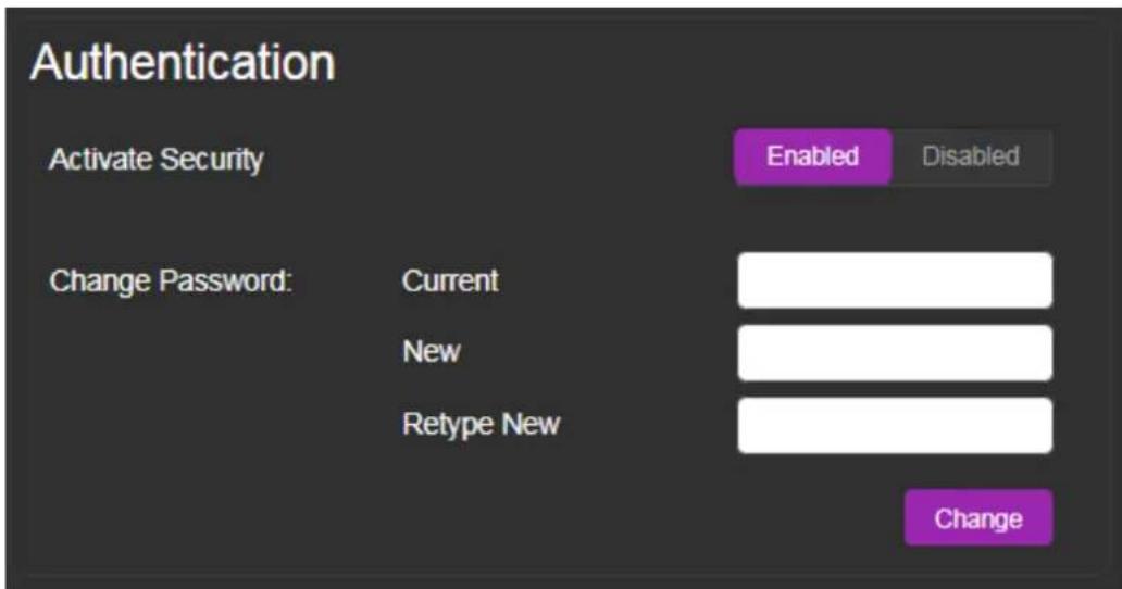 Kramer VS-8FDxl - Setting Web Page Access Permission - 1