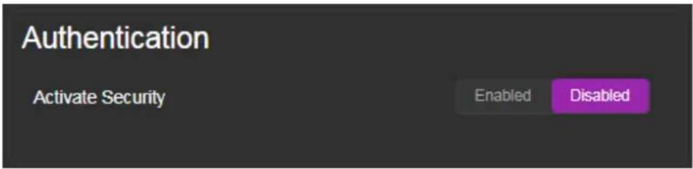 Kramer VS-8FDxl - Setting Web Page Access Permission - 3