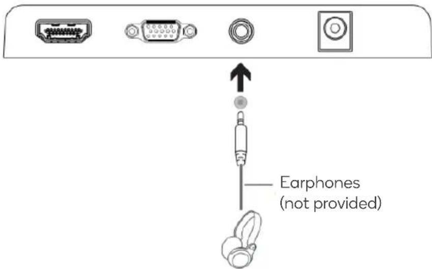Earphones (not provided)