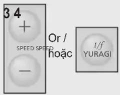 34 + SPEED SPEED - Or / hoặc 1/f YURAGI
