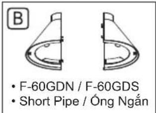 PANASONIC F-60GDN - Name of parts Các bộ phận - 1