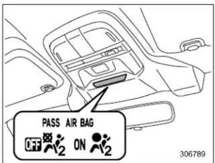 PASS AIR BAG OFF ON 306789