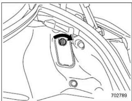 SUBARU BRZ Premium (2025) - ▼ If the fuel filler lid cannot be opened - 1
