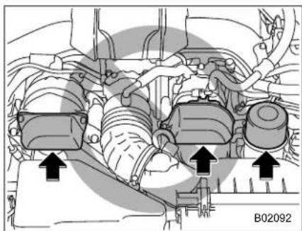 SUBARU BRZ Premium (2025) - ■ When Checking or Servicing in the Engine Compartment - 1