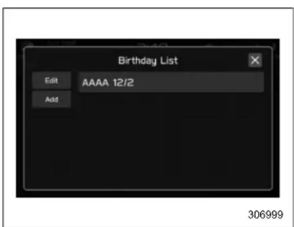 Birthday List Edit AAAA 12/2 Add 306999