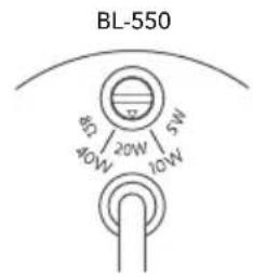 BL-550 80 40W 20W 10W 5W