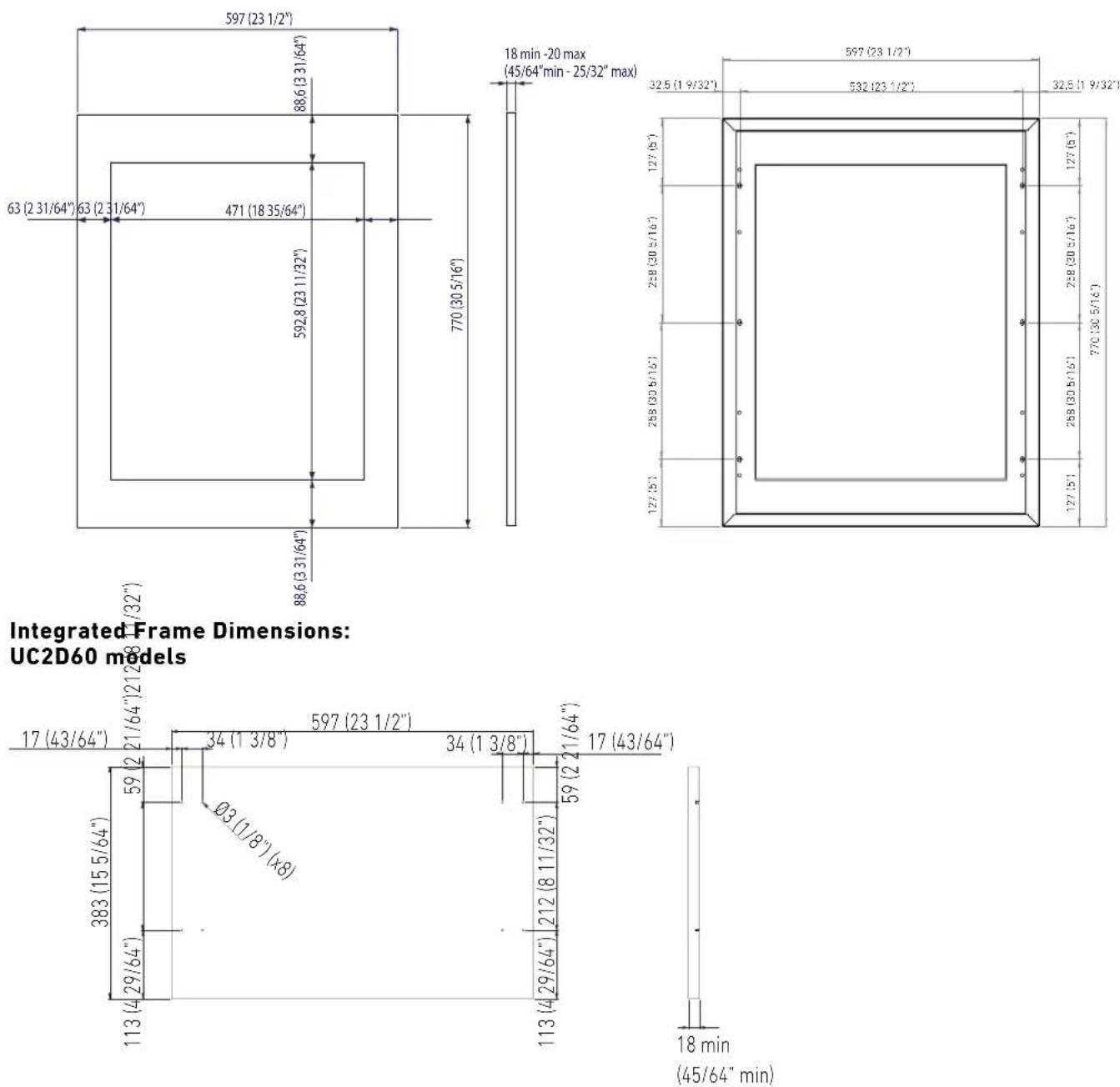 Fhiaba UCB601TGMO - INTEGRATED FRAME - 1