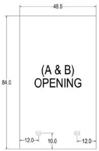 (A & B) OPENING 84.0 12.0 10.0 12.0