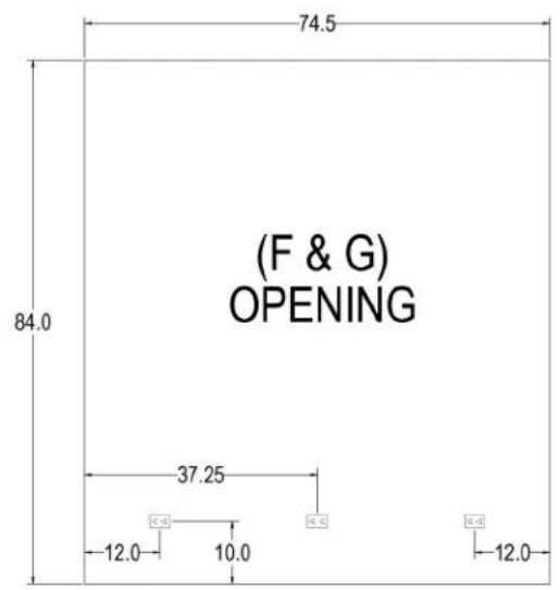 (F & G) OPENING 84.0 37.25 12.0 10.0 12.0