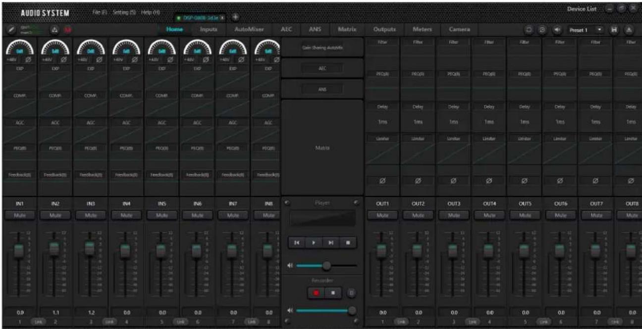 AUDIO SYSTEM File (F) Setting (S) Help (H) DIP-0000-Sat 1x Home Inputs AutoMixer AEC ANS Matrix Outputs Meters Camera Preset 1 EXP EXP EXP EXP EXP EXP EXP COMP COMP COMP COMP COMP COMP AGC AGC AGC AGC AGC AGC AGC PEQ00 PEQ00 PEQ00 PEQ00 Feedback Feedback Feedback Feedback Feedback IN1 IN2 IN3 IN4 INS INS IN5 INS IN6 IN7 IN8 Multi Multi Multi Multi Multi Multi Multi 0.0 1.1 1.2 0.0 0.0 0.0 0.0 1 LPA 2 3 UHV 4 5 UHV 6 7 LHA 8 Gain Sharing AutoMix Filter Filter Filter Filter Filter Filter Filter Filter AEC PSQ00 PSQ00 PSQ00 PSQ00 PSQ00 PSQ00 ANS Delay Delay Delay Delay Delay Delay Delay Delay Delay 1ms 1ms 1ms 1ms 1ms 1ms 1ms Limitar Similar Limitar Limitar Limitar Limitar Limitar Limitar Limitar Limitar Limitar Limitar Limitar Limitar Limitar Limitar Limitar Limitar Limitar Limitar Limitar Limitar Limitar Limitar Limitar Limitar Limitar Limitar Limitar Limitar Limitar Limitar Limitar Limitar Limitar Limitar Limitar Limitar Limitar Limitar Limitar Limitar Limitar Limitar Limitar Limitar Limitar Limitar Limitar Limitar Limitar Limitar Limita Project OUT1 OUT2 OUT3 OUT4 OUT5 OUT6 OUT7 OUT8 Multi Multi Multi Multi Multi Multi Multi Multi Multi Multi Multi Multi Multi Multi Multi Multi Multi Multi Multi Multi Multi Multi Multi Multi Multi Multi Multi Multi Multi Multi Multi Multi Multi Multi Multi Multi Multi Multi Multi Multi Multi Multi Multi Multi Multi Multi Multi Multi Multi Multi Multi Multi Multi Multi Multi Multi Multi Multi Multi Multi Multi Multi Multi Multi Multi Multi Multi Multi Multi Multi Multi Multi Multi Multi Multi Multi Multi Multi Multi Multi Multi Multi Multi Multi Multi Multi Multi Multi Multi Multi Multi Multi Multi Multi Multi Multi Multi Multi Multi Multi Multi Multiscale Reorder 0.0 0.0 0.0 0.0 0.0 0.0 1 LPA 2 3 UHV 4 5 UHV 6 7 LHA 8 Device List