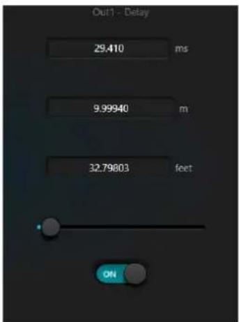 Out1 - Delay 29.410 ms 9.99940 m 32.79803 feet ON