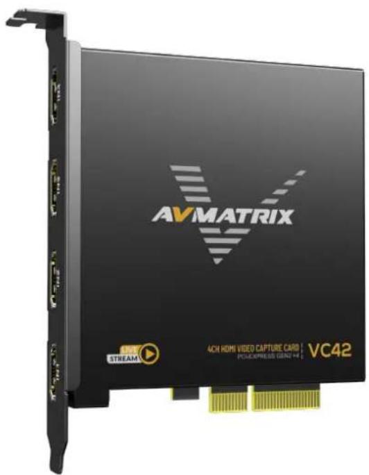 AVMATRIX 4CH HDMI VIDEO CAPTURE CARD VOC42 STREAM 4CH HDMI VIDEO CAPTURE CARD VOC42