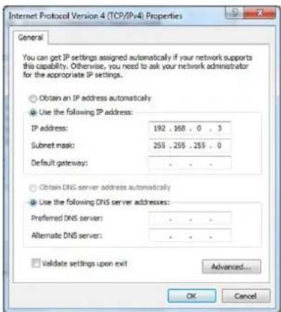 Internet Protocol Version 4 (TCP/IPv4) Properties General You can get IP settings assigned automatically if your network supports this capability. Otherwise, you need to ask your network administrator for the appropriate IP settings. Obtain an IP address automatically Use the following IP address: I…
