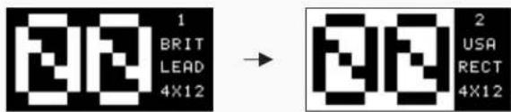 1 BRIT LEAD 4X12 → 2 USA RECT 4X12