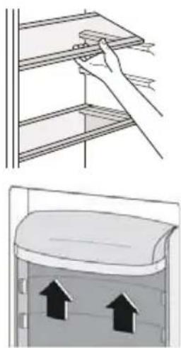 BEKO GNO46624HFSK - การปรับทำแหน่งของชั้นวางของที่ประตู - 1