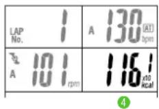 Cateye PW-TR100 - Lap screen display - 2