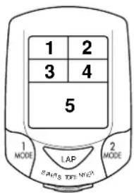 Cateye PW-TR100 - Main computer functions - 1